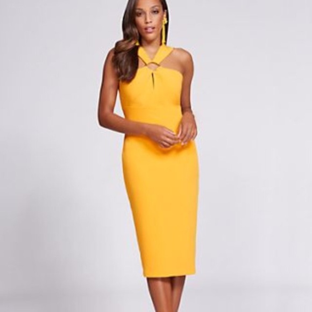 New York and company yellow dress
